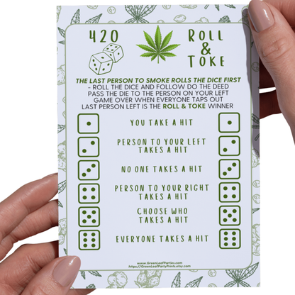 420 Roll & Toke Dice Game You Take A Hit product type