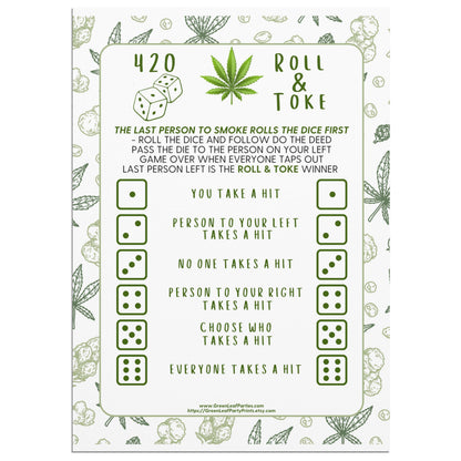 420 Roll & Toke Dice Take A Hit product type